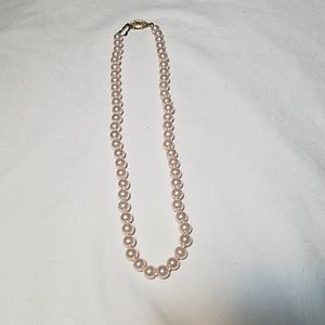 Blush Pink Pearl Necklace